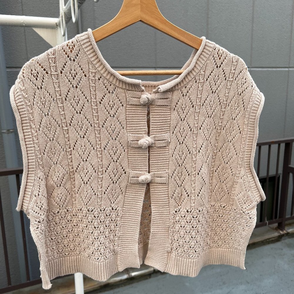 Kimono Style Midi Cropped Sweater, NWOT